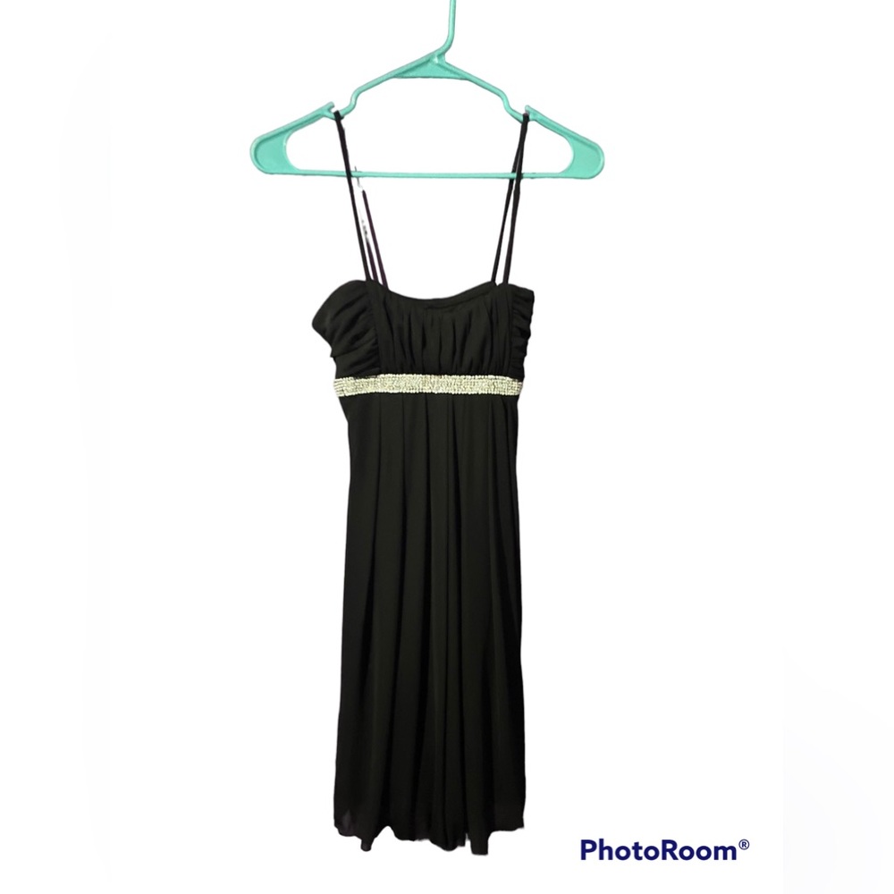 90s y2k City triangles Black midi dress